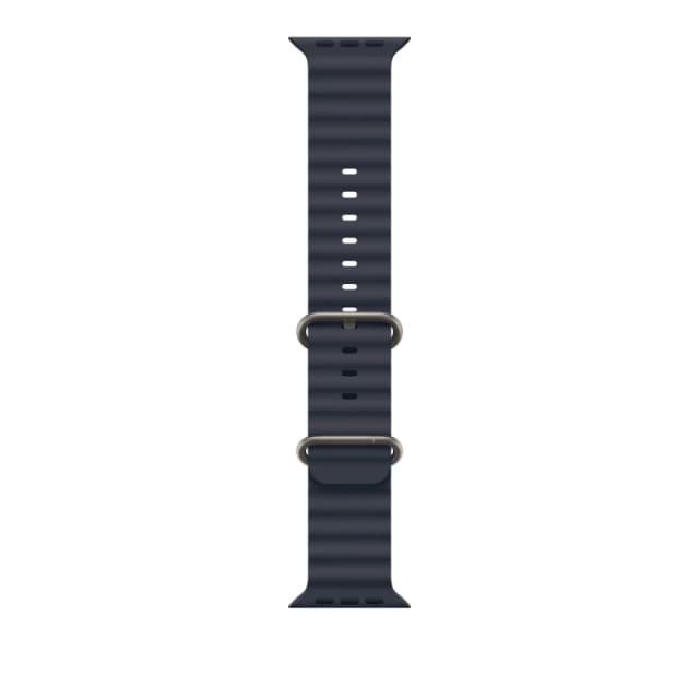 Apple Apple 49mm Navy Ocean Band - Natural Titanium Finish MXTH3ZM/A