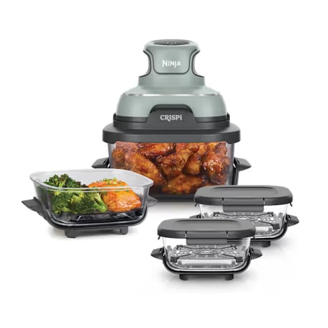 Ninja UK Ninja CRISPi 4-in-1 Portable Glass Air Fryer - Pink FN101UKPK FN101UKPK