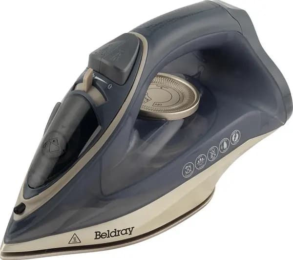 BELDRAY 2-in-1 Titanium Edition BEL01609 Steam Iron - Grey & Gold, Silver/Grey,Gold 5054061508307