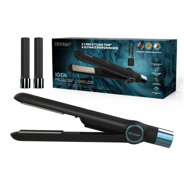 REVAMP iGen Progloss ST-2750-EU2 Hair Straightener - Black & Blue,Black 5010777157918