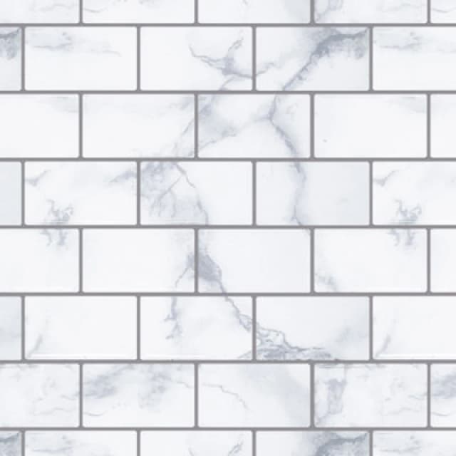 Arthouse Wall Tile Marble Brick 30.5X30.5Cm Grey (5 Tiles Per Pack) - Sw30 6041