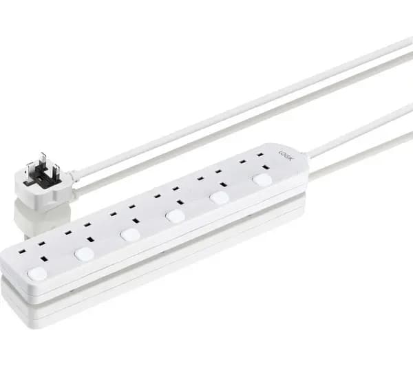 Logik L6WAY4S18 6-Socket Extension Lead - 4m