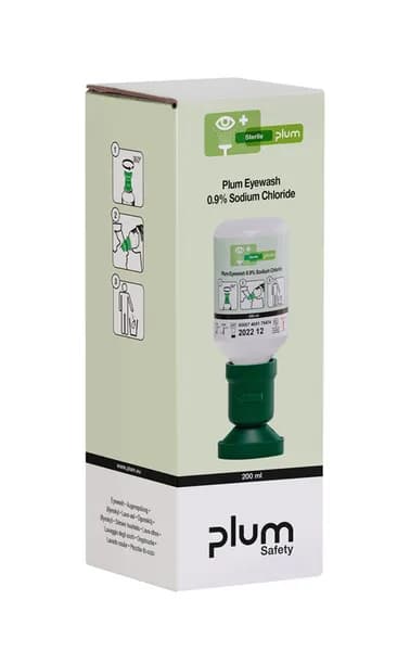 Click Medical Plum Eyewash 200ml 0.9 Sodium Chloride Eyecup One BESWCM0744