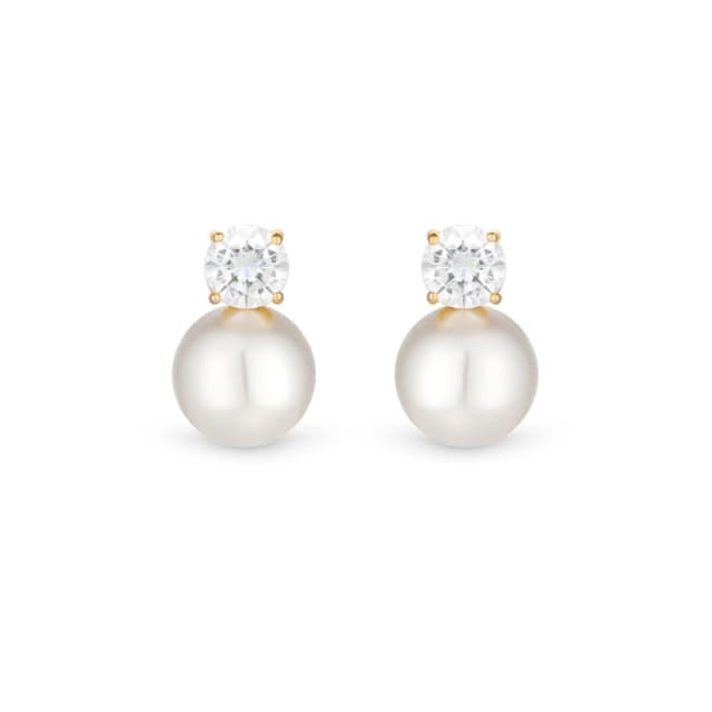 Jon Richard Gold Plated Crystal and Pearl Earrings Jewellery Sets One Size Gold 70972210000