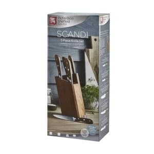 Richardson Sheffield Scandi Knife Block Set 5 Piece