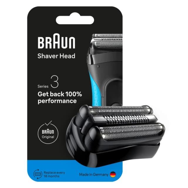 Braun Series 3 21B Electric Shaver Head Replacement Black Men
