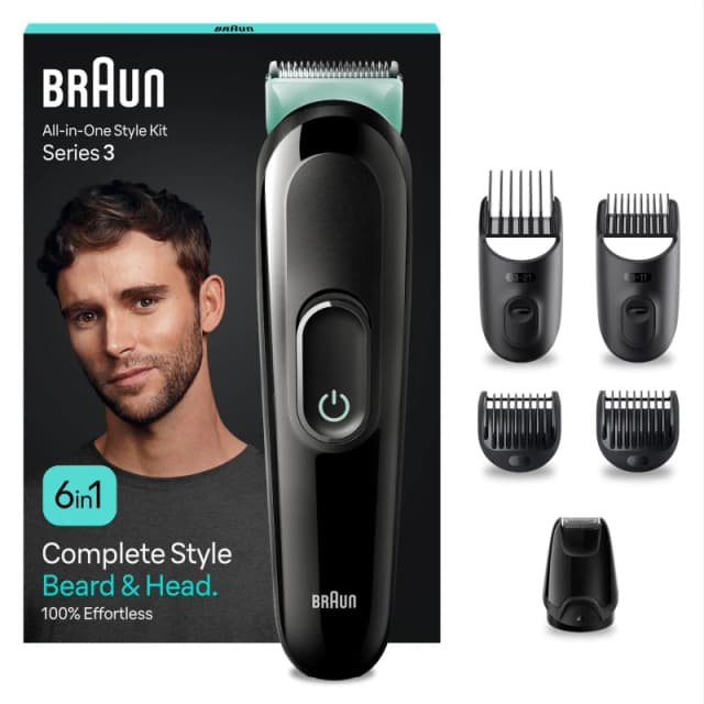Braun Mens 6in1 Trimmer Black male One Size