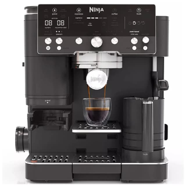 Ninja Luxe Cafe Premier Espresso Coffee Machine - Midnight Black - ES601UKBK