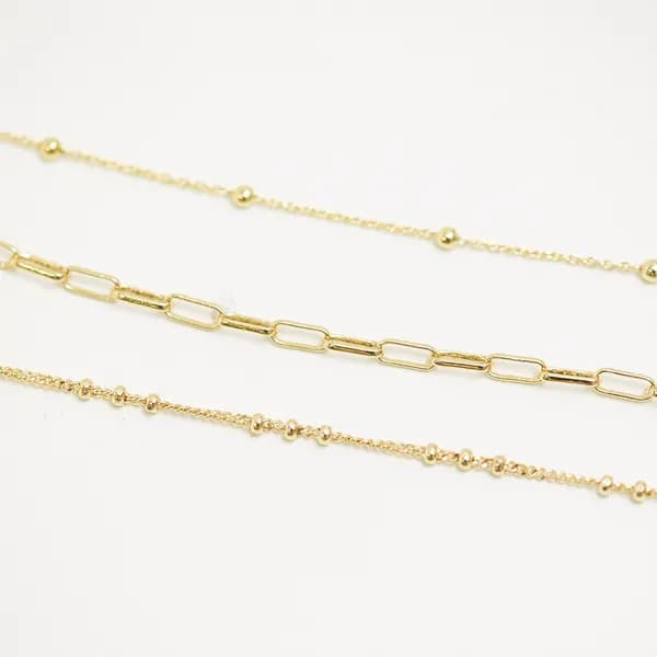 Mood Gold Polished Fine Chain Bracelets - Pack Of 3 Jewellery Sets One Size Gold 42519110000