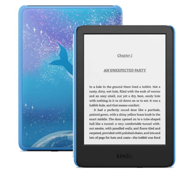 Amazon Kindle 2024 Kids 6" eReader - 16 GB, Space Whale, Blue 840414659780