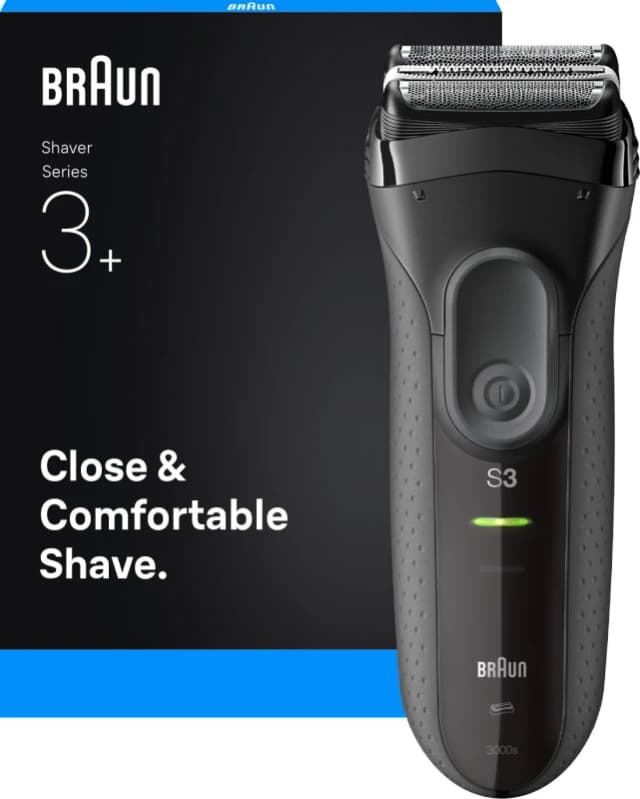 BRAUN Series 3 BRA3000S Wet & Dry Foil Shaver - Black 8700216735896