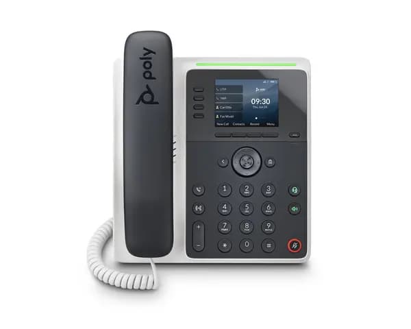 HP POLY Edge E220 IP Phone Black Wired handset 4 lines IPS 7.11cm (2.8") 82M87AA