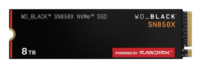 Western Digital WD_BLACK SN850X 8TB M.2 Internal SSD WDS800T2X0E