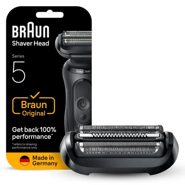 Braun Series 5 54B Electric Shaver Head Replacement Black Men