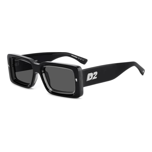DSquared2 Dsquare Rectangular Black Grey male 52 cm
