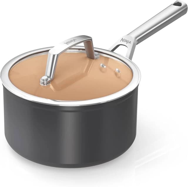 Ninja Extended Life Ceramic 20cm Saucepan CW90220UK Sauce Pans 20cm Grey 38772402001