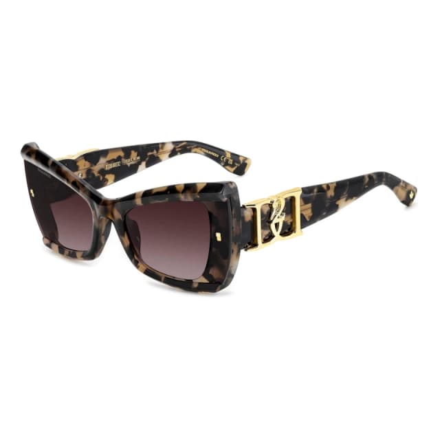 DSquared2 Womens Butterfly Round Sunglasses Round Sunglasses 63cm Brown 75833805500