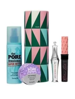 Benefit Good Times Gorgeous Mascara, Brow Setter, Face Mask & Setting Spray Gift Set One Colour, Women