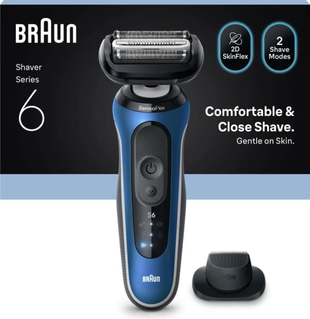 BRAUN Series 6 BRA62-B1200S Wet & Dry Shaver - Blue 8700216644075