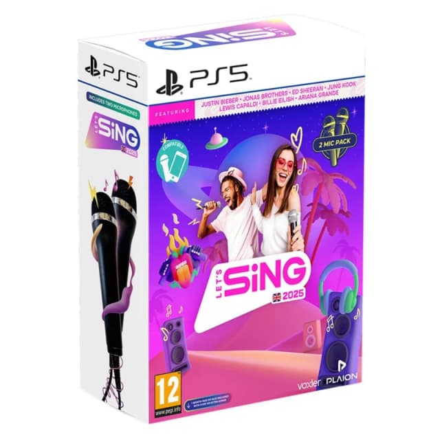 Let's Sing Let's Sing 2025 PS5 Game With 2 Mics