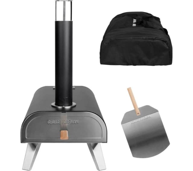 GEORGE FOREMAN GFWPPO1BPC Wood Pellet Pizza Oven - Black 5056233837871