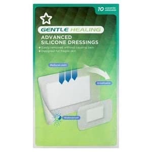 Superdrug Advanced Silicone Dressings Gentle Healing x 10