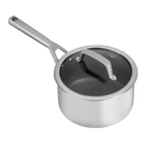 Ninja Zerostick Stainless Steel 18cm Saucepan with Lid - C60218UK