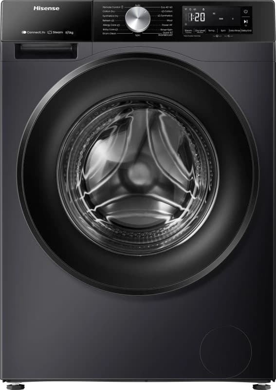 HISENSE 3S Series WD3S8043BB3 WiFi-enabled 8KG Washer Dryer - Black 6901101831262