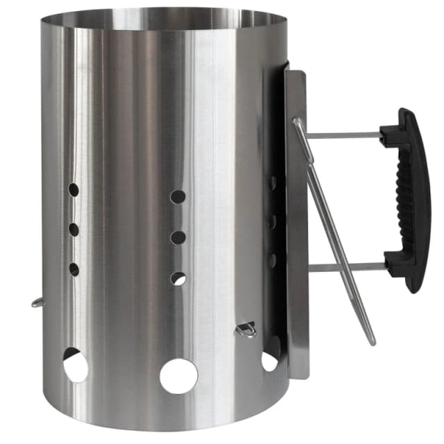 George Foreman Stainless Steel Chimney Starter, Silver GFCMS19