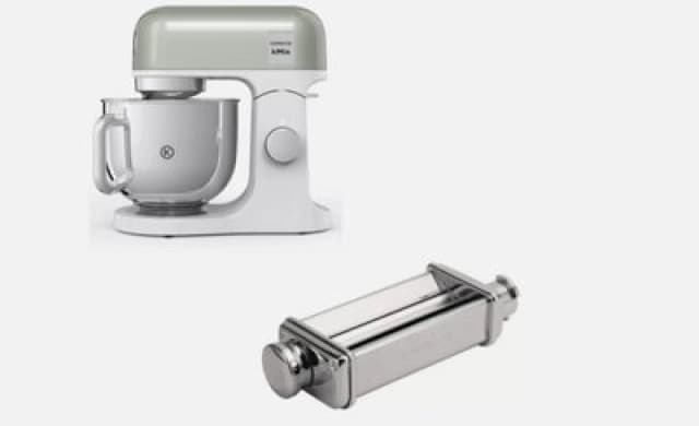 Kenwood 5L Kmix Stand Mixer Green & Lasagne Roller