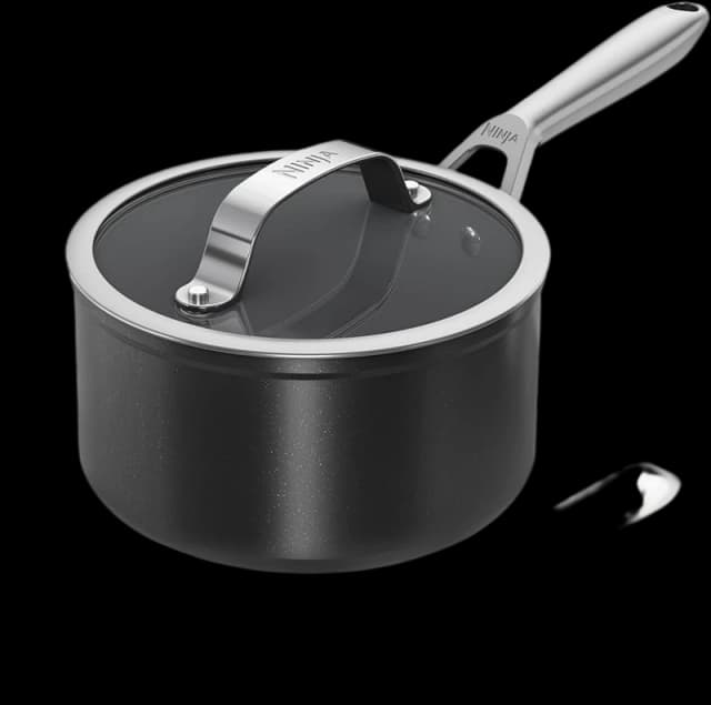 Ninja UK Ninja Zerostick Ceramic Pro 16cm Saucepan - Black CW30216UK CW30216UK