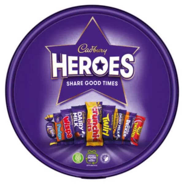 Cadbury Gifts Direct Cadbury Heroes Chocolates Tub (550g) 4303662