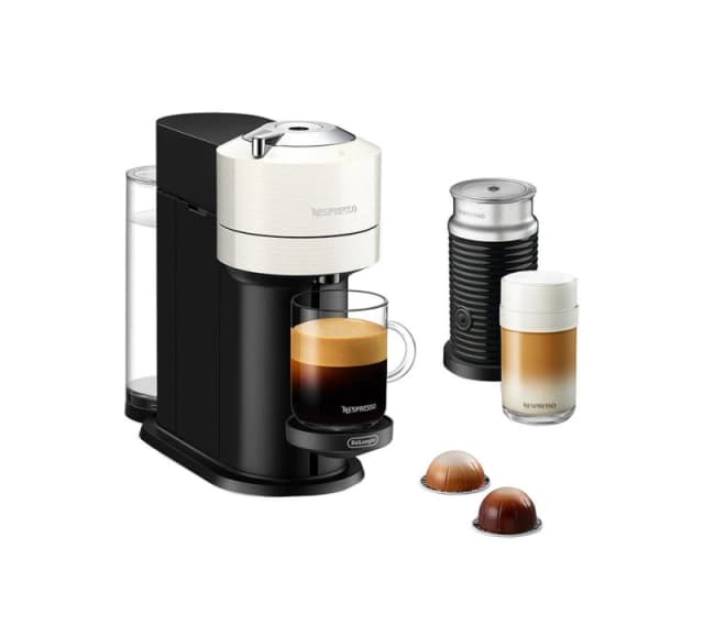 Nespresso by DeLonghi Vertuo Next Barista Bundle ENV120.WAE Coffee Machine - Black & White, Black,White 8004399034297