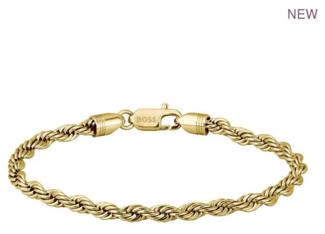 BOSS 1580810M Gold Stainless Steel Chain Myles Jewellery