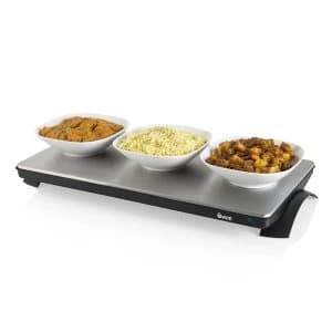 Swan SW12SS XL Cordless Warming Tray - Silver