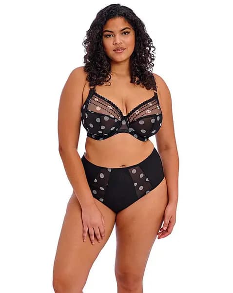 Elomi Elomi Matilda Plunge Wired Bra Black Dot Black DOT Female 36DD QV03249