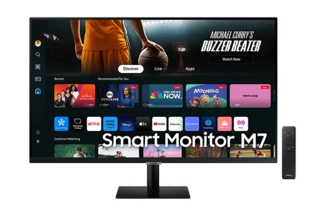 32" Samsung M7 LS32DM700UUXXU Smart 4K Ultra HD HDR LED Display (No Aerial), Black 8806095545264