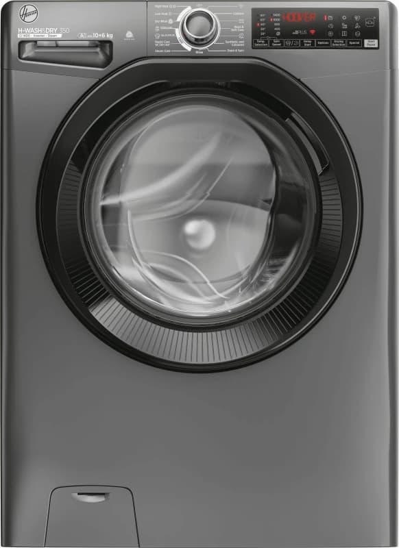 Hoover H-WASH&DRY 350 H3DPS41066TABR80 WiFi Connected 10Kg / 6Kg Washer Dryer with 1400 rpm - Graphite - D Rated
