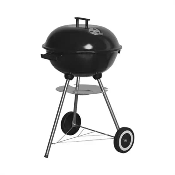 GardenKraft 17" Enamel Kettle BBQ Grill With Lid
