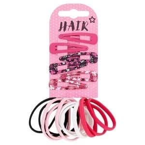 Superdrug Kids Hair Clips and Bands 12 Pack