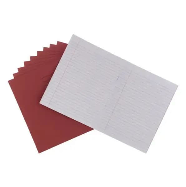 Classmates Exercise Book 9x7" 64 Page, 8mm Ruled With Margin, Red - Pack of 100