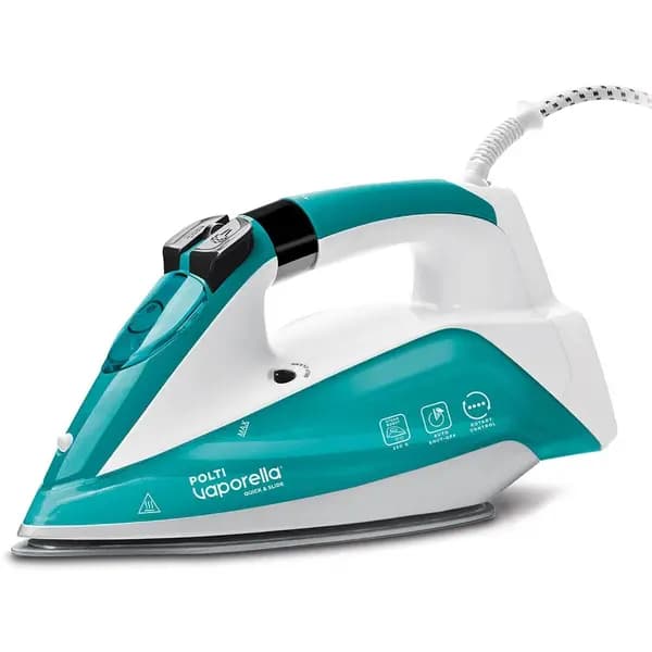 Polti PLGB0081 Quick and Slide Steam Iron - White & Turquoise PLGB0081 Turquoise
