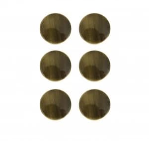 Wickes Victorian Door Knob - Antique Brass 38mm Pack of 6