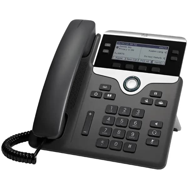 Cisco Cisco 7841 IP Phone Black Silver Wired handset Polycarbonate Desk/Wall 4 lines CP-7841-3PCC-K9=