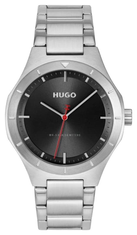 HUGO 1530447 #LIT Three-Hand Quartz (42mm) Black Dial / Watch