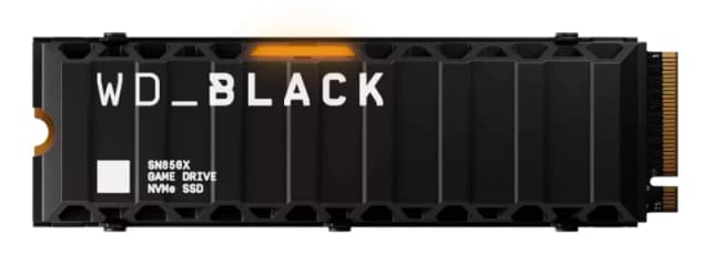Western Digital WD_BLACK SN850X 4TB M.2 Internal SSD with Heatsink, PS5 Ready WDS400T2XHE