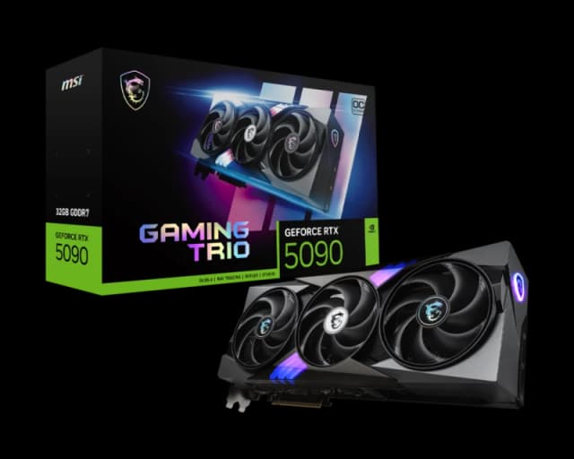 MSI NVIDIA GeForce RTX 5090 32G GAMING TRIO OC GDDR7 Graphics Card