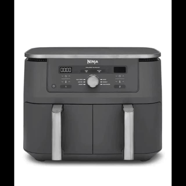 Ninja MAX 6-in-1 Dual Zone DZ400UK Air Fryer - Gun Metal Grey, Silver/Grey 622356322683