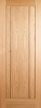 Wickes York Internal 3 Panel Oak Veneer Fire Door - 1981 x 838mm