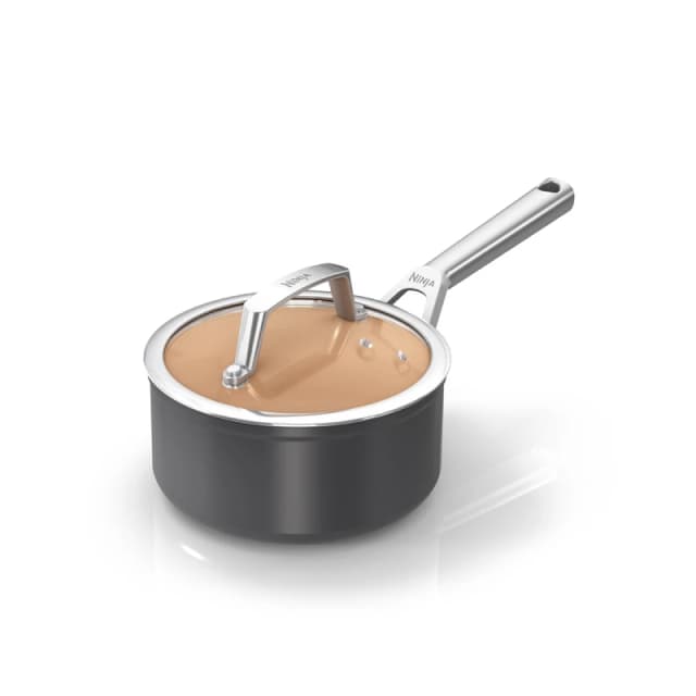 Ninja Extended Life Ceramic 16cm Saucepan CW90216UK Sauce Pans 16cm Grey 38762502002